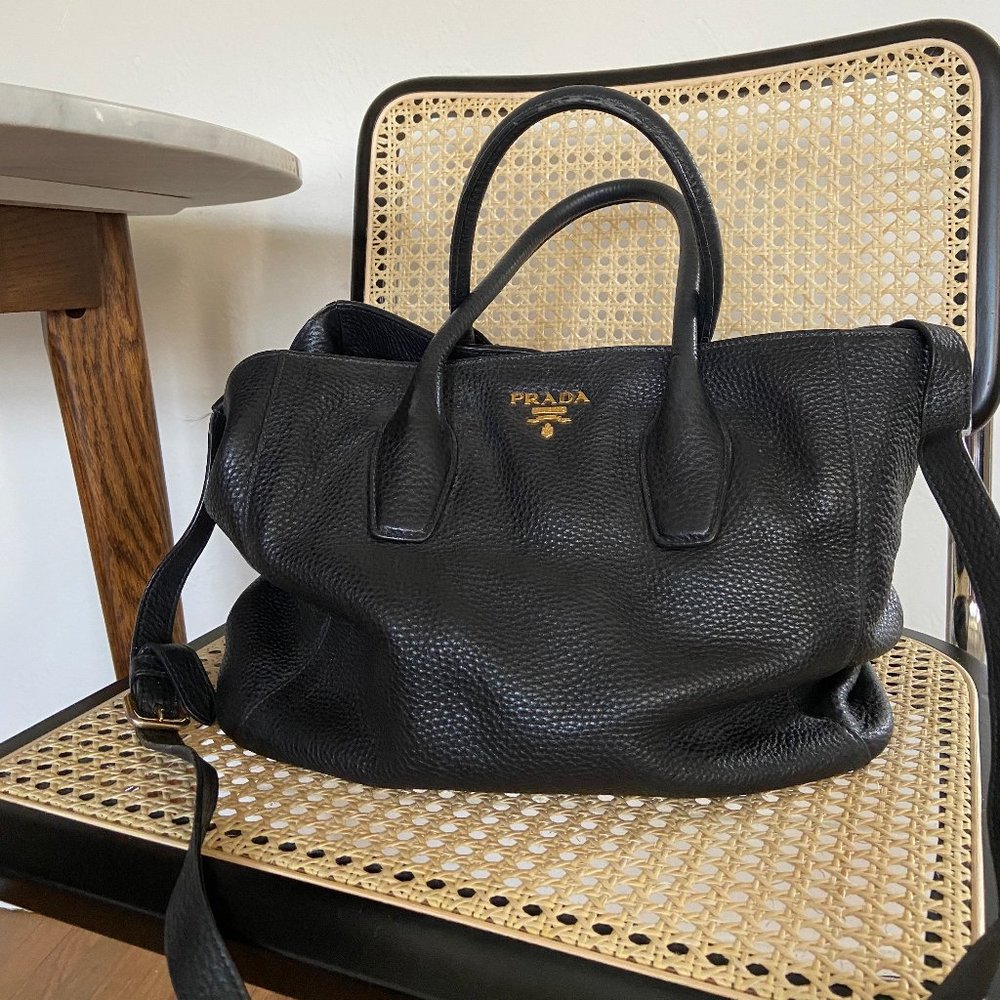 Vintage Prada Leather Tote